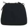 Alexander Black Plush Foam Chair Pad Flash Sale