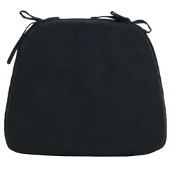 Alexander Black Plush Foam Chair Pad Flash Sale