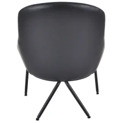 Black Faux L Armless Chair Kd Less Expensive