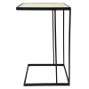 Black Metal C-Table With Light Wooden Top Less Expensive