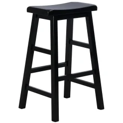 Black Saddle Backless Barstool, 29 Promotion