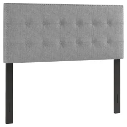 Brian Grey Tufted Headboard, Queen Bargain Sale