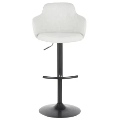 Bryce Adjustable Barstool, Light Grey Opening Sales