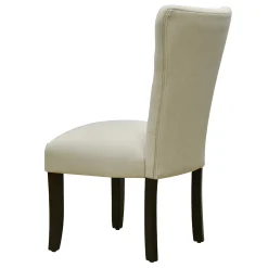 9-Button Natural Parson Dining Chair Flash Sale