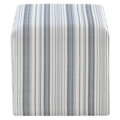 Cottage Striped Ottoman Fashion
