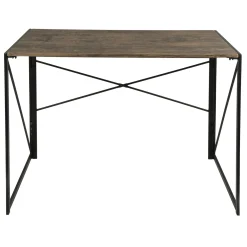 Dakota Black & Brown Industrial Modern Office Desk Bargain Sale