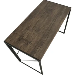 Dakota Black & Brown Industrial Modern Office Desk Bargain Sale