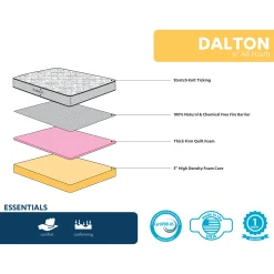 Dalton 6 All Foam Mattress, Full Less Expensive