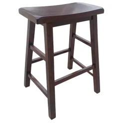 Dark Walnut Saddle Barstool 29 Kd Cheaper