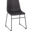 Drake Modern Industrial Dining Chair, Dark Grey Promotion