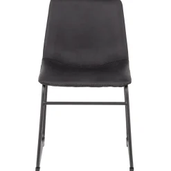 Drake Modern Industrial Dining Chair, Dark Grey Promotion