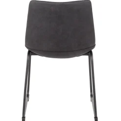 Drake Modern Industrial Dining Chair, Dark Grey Promotion