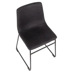 Drake Modern Industrial Dining Chair, Grey Discount Online
