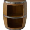 Faux Wine Barrel 2 Tier Display Shelf Less Expensive