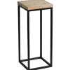 Fiona Wood Top Plant Stand With Metal Base, Small Outlet