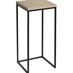Fiona Wood Top Plant Stand With Metal Base, Medium Flash Sale
