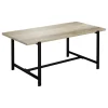 Found & Fable Loggy Wood & Metal Dining Table, 71 Good Quality