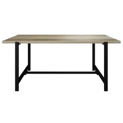 Found & Fable Loggy Wood & Metal Dining Table, 71 Good Quality