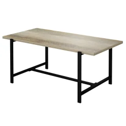 Found & Fable Loggy Wood & Metal Dining Table, 71 Good Quality