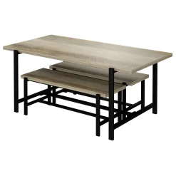 Found & Fable Loggy Wood & Metal Dining Table, 71 Good Quality