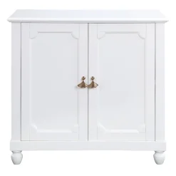 Grace Mitchell Asbury White 2-Door Cabinet Premium