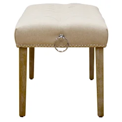 Grace Mitchell Bailey Tufted Bench With Ring Accents, Kd Discount