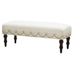Grace Mitchell Ellery Bench With Scalloped Nailheads Promotion