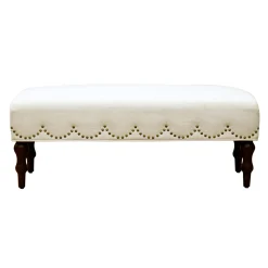 Grace Mitchell Ellery Bench With Scalloped Nailheads Promotion