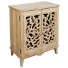 Grace Mitchell Natural Carved 2-Door Cabinet Promotion