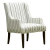 Grace Mitchell Olivia Striped Scalloped Arm Chair Discount