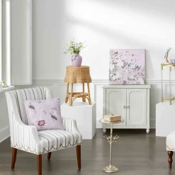 Grace Mitchell Olivia Striped Scalloped Arm Chair Discount