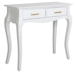 Grace Mitchell Scarlett 2-Drawer Console Table, White Clearance