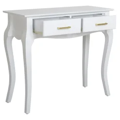 Grace Mitchell Scarlett 2-Drawer Console Table, White Clearance