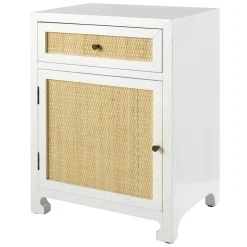 Grace Mitchell Wood & Rattan Cabinet With Drawer Gift Selection