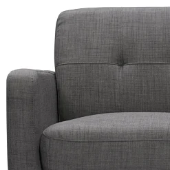 Hadley Tufted Back Accent Chair, Charcoal Grey Flash Sale