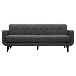 Hadley Tufted Back Sofa, Charcoal Grey Opening Sales