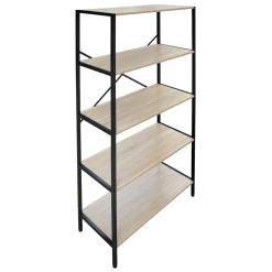 Honeybloom Burnaby 4-Tier Wood & Metal Shelf Opening Sales