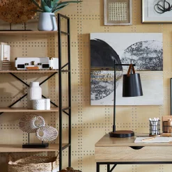 Honeybloom Burnaby 4-Tier Wood & Metal Shelf Opening Sales