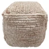 Honeybloom Caleb Jute Square Pouf Opening Sales