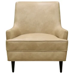 Honeybloom Colton Armchair Faux Leather Buff Promotion