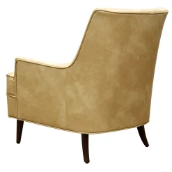 Honeybloom Colton Armchair Faux Leather Buff Promotion