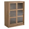 Honeybloom Fullerton 3-Shelf Sliding Door Cabinet Outlet