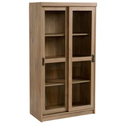 Honeybloom Fullerton 4-Shelf Sliding Door Cabinet Gift Selection