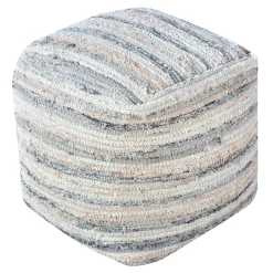 Honeybloom Grey & Cream Pouf Opening Sales