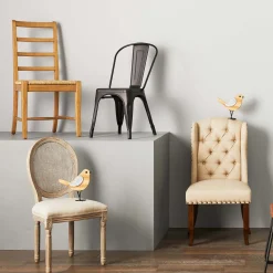 Honeybloom Idris Black Metal Dining Chair Good Quality