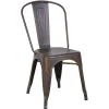 Honeybloom Idris Bronze Metal Dining Chair Discount