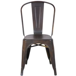 Honeybloom Idris Bronze Metal Dining Chair Discount