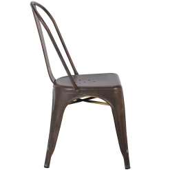 Honeybloom Idris Bronze Metal Dining Chair Discount