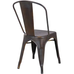Honeybloom Idris Bronze Metal Dining Chair Discount