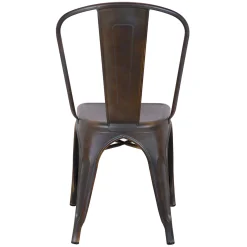 Honeybloom Idris Bronze Metal Dining Chair Discount
